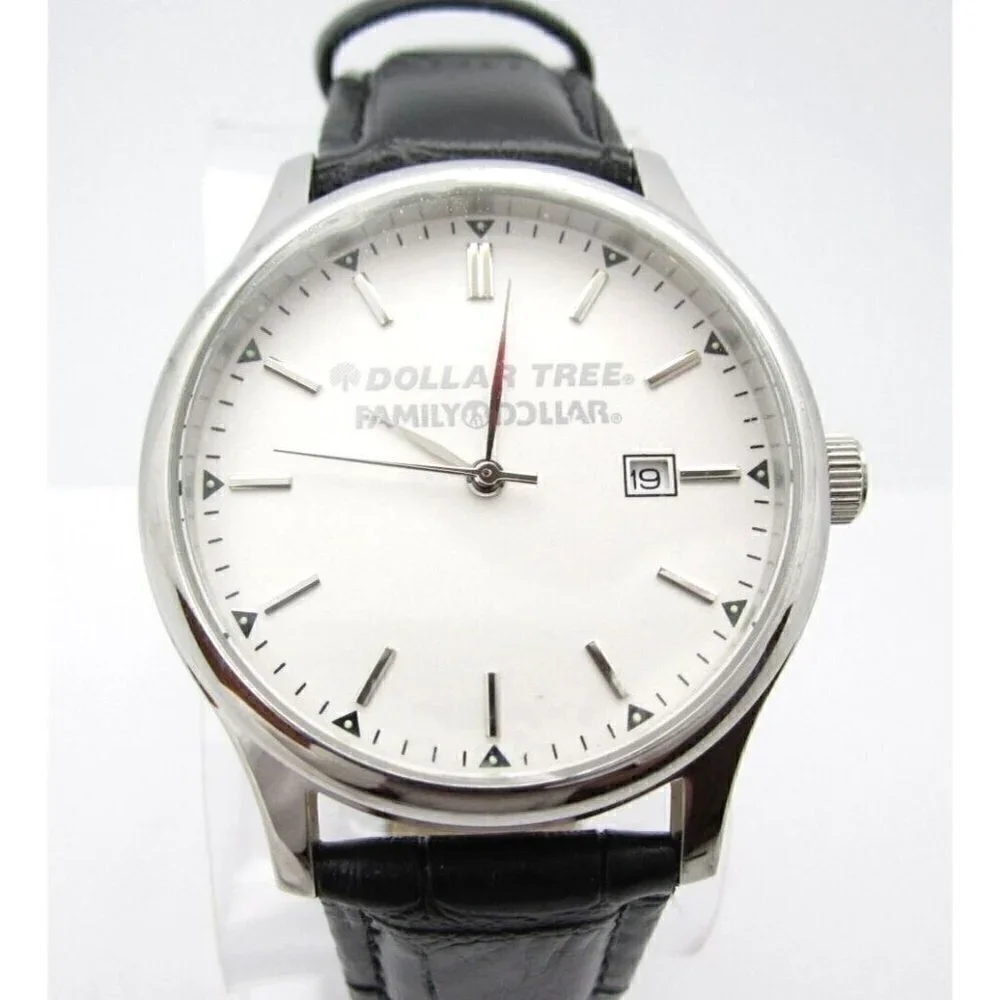 Men's Dollar Tree Family Dollar Quartz WR Analog 41mm Dial Round Watch (E127)